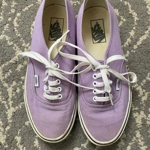 Vans pastel purple canvas women size 9.5